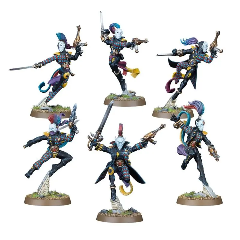 Harlequin troupe, aeldari, warhammer 40k, games workshop, model 58-10